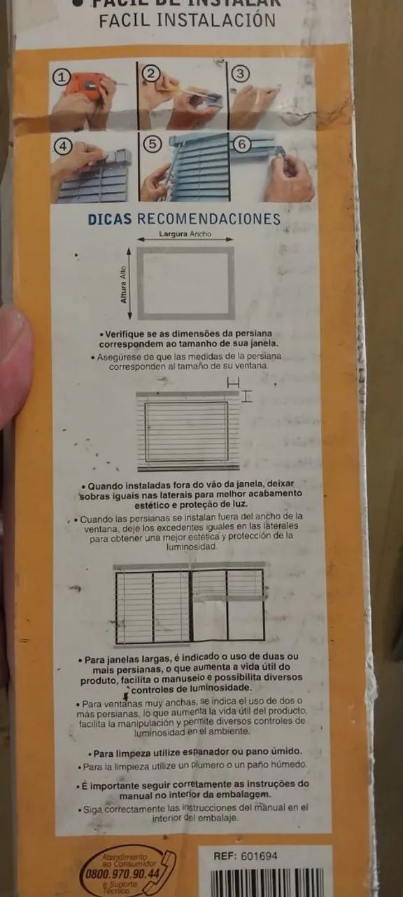 Persiana Horizontal TOP - 25mm - Fácil de Limpar e Instalar!k - Foto 6