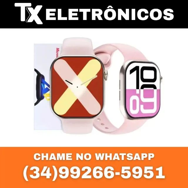 Smartwatch Lançamento 2025 Série 10 Rose X10 Completo