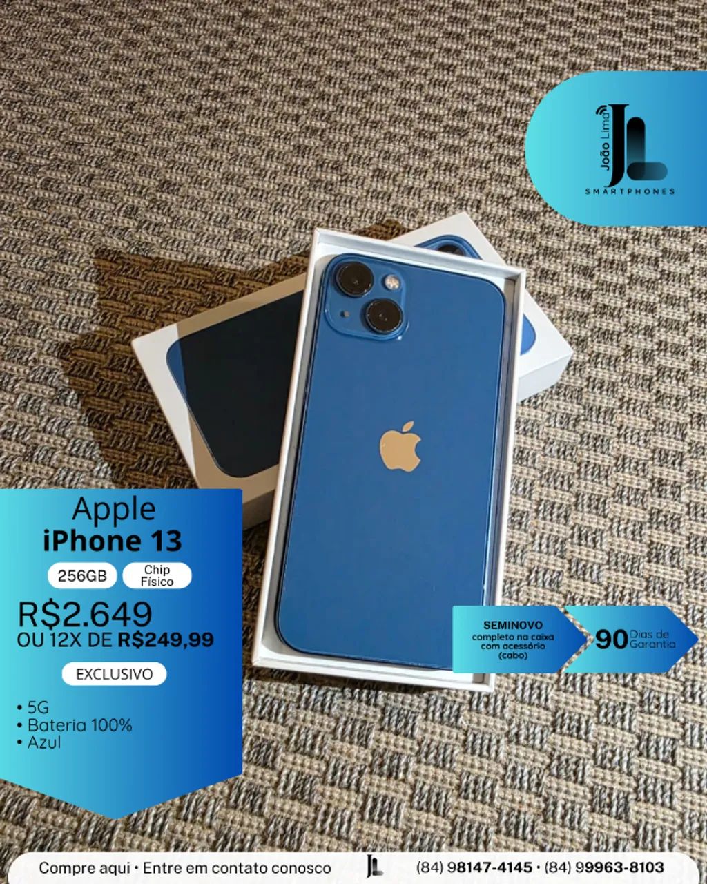 ザクワン　　iPhone 13 256㎇　ブルー iPhone 13 Pro 256 GB azul-sierra - Excelente (Recondicionado