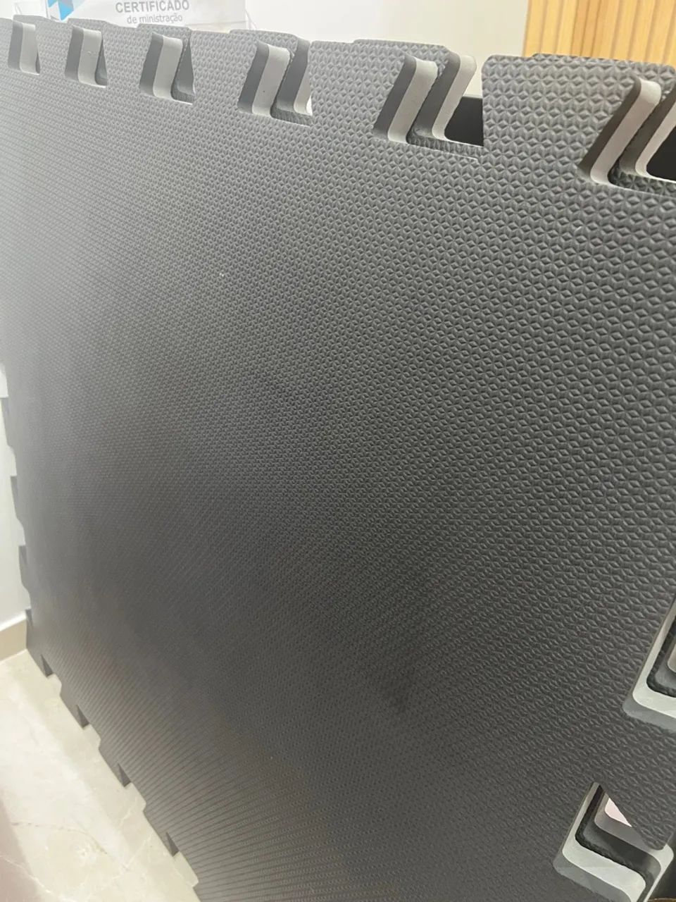 Tatame 1x1 30mm Preto/Cinza - Foto 2