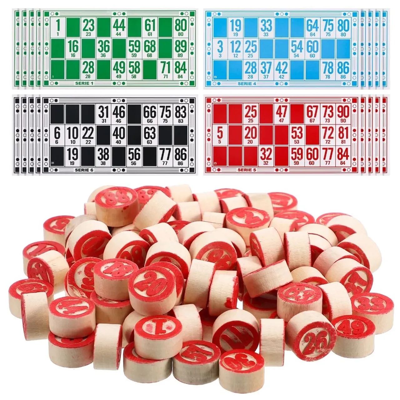 Jogo Bingo de madeira