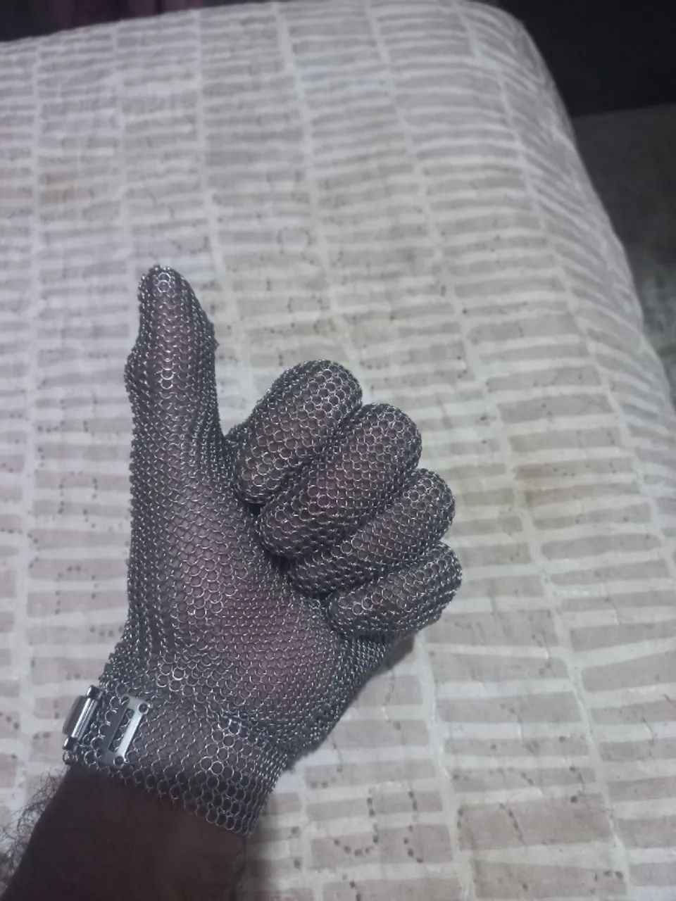Luva malha de aço para açougueiro  - Foto 4