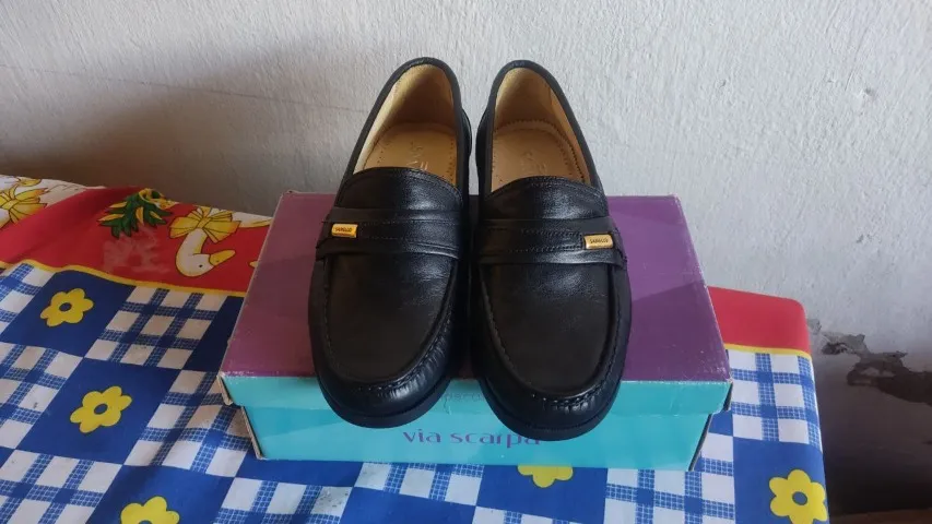 SAPATO MOCASSIN SAMELO TAM.37 - IMPECÁVEL