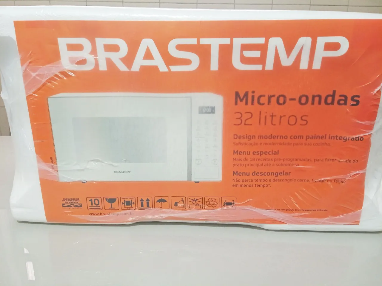 Micro-ondas Brastemp 32 Litros - Design Moderno