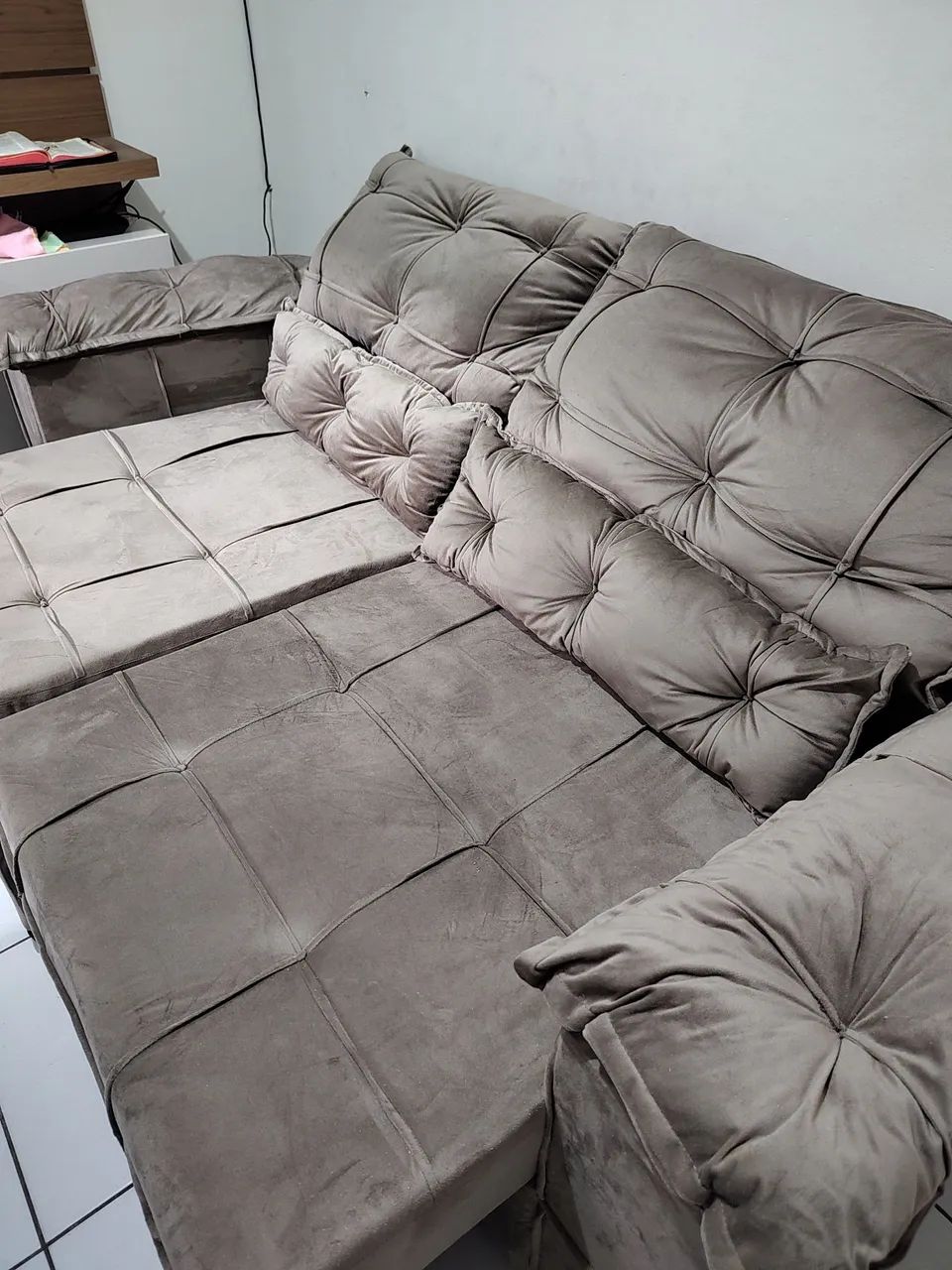 Sofá retratil e reclinável novo - Foto 3