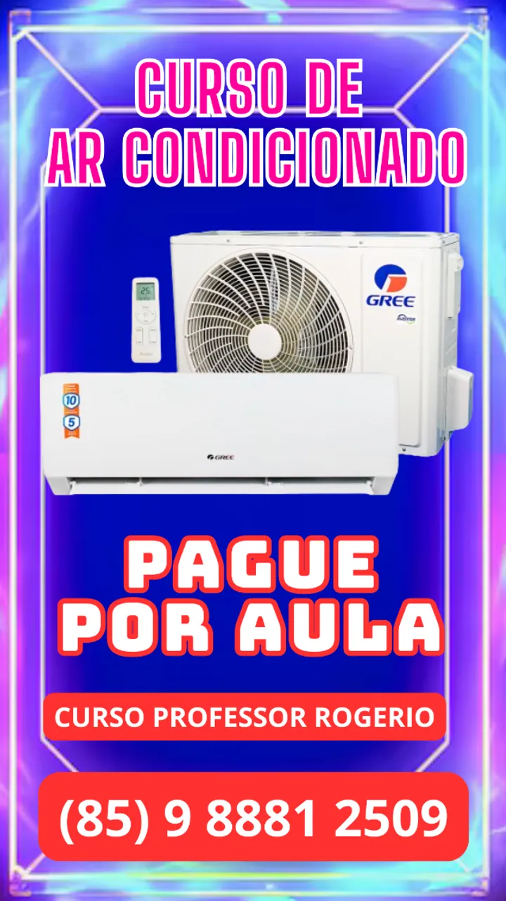 Curso de Ar Condicionado em Fortaleza. Pague Por Aula. Presencial.