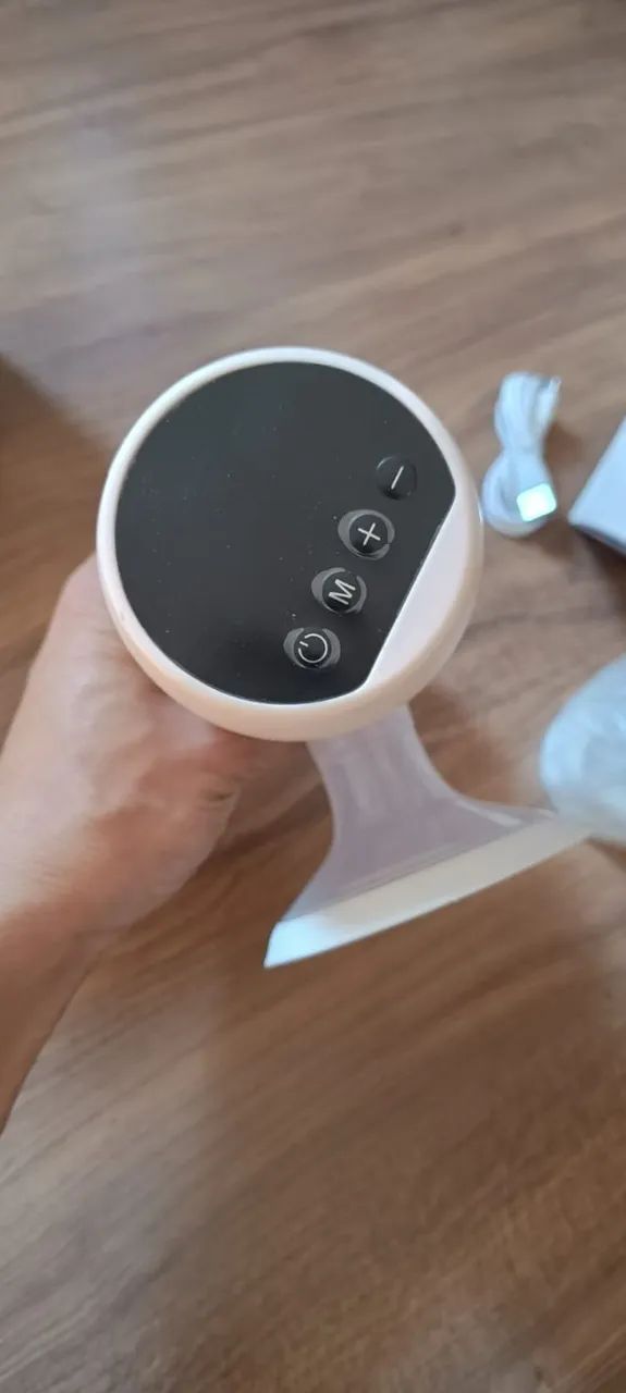 Bomba De Mama Tira Leite Elétrico Para Amamentação Tela De Led Extrator Com Garrafa 180m - Foto 4