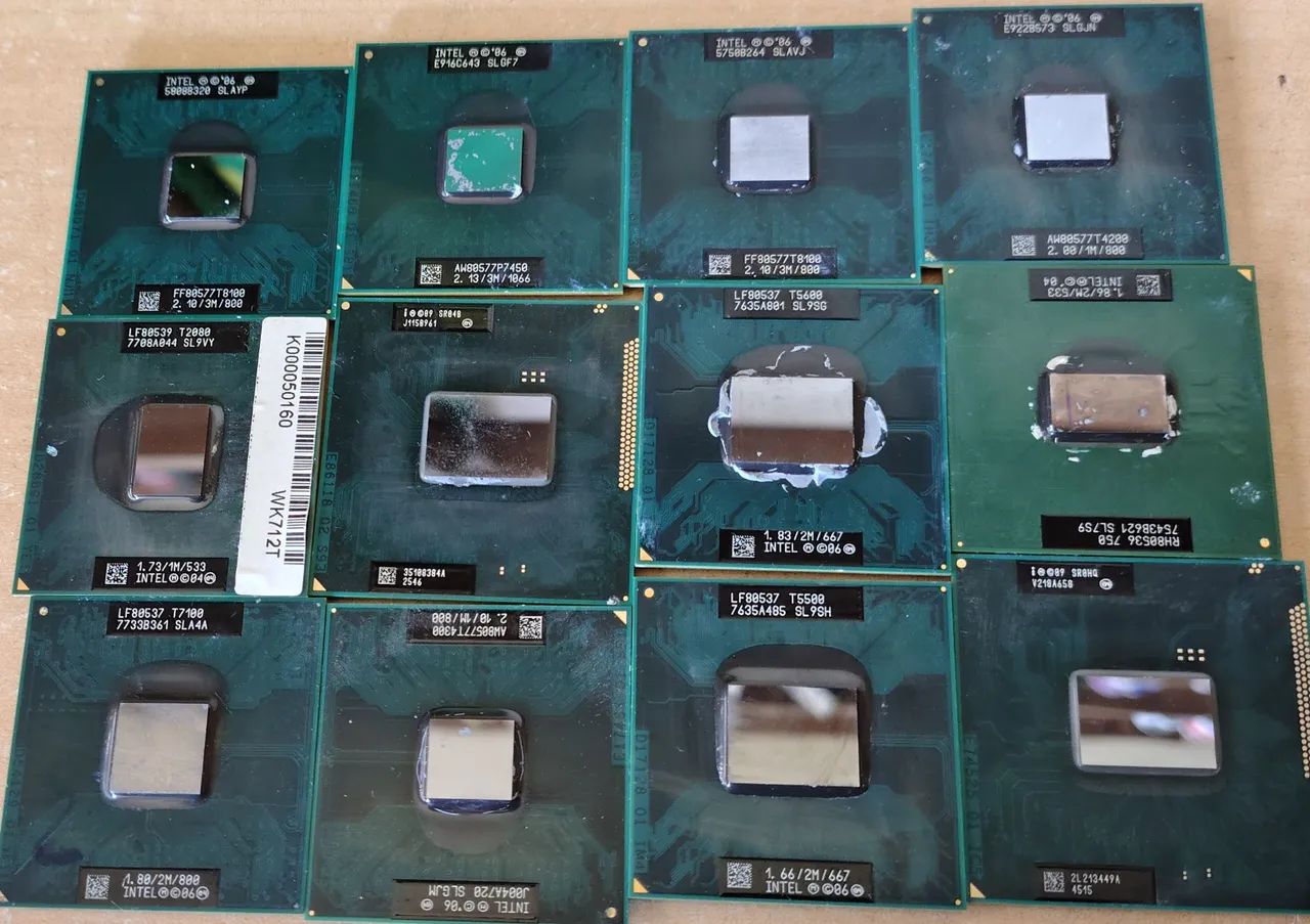 Lote de Processadores Para Notebooks  Intel Core 2 Duo, Pentium e Celeron - Foto 4