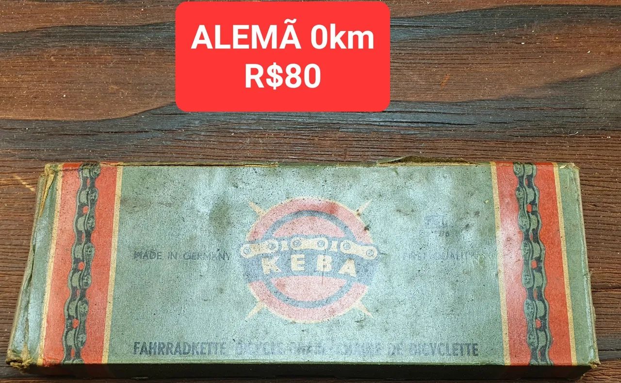 Antiga de corrente de bicicleta alemã Keba 