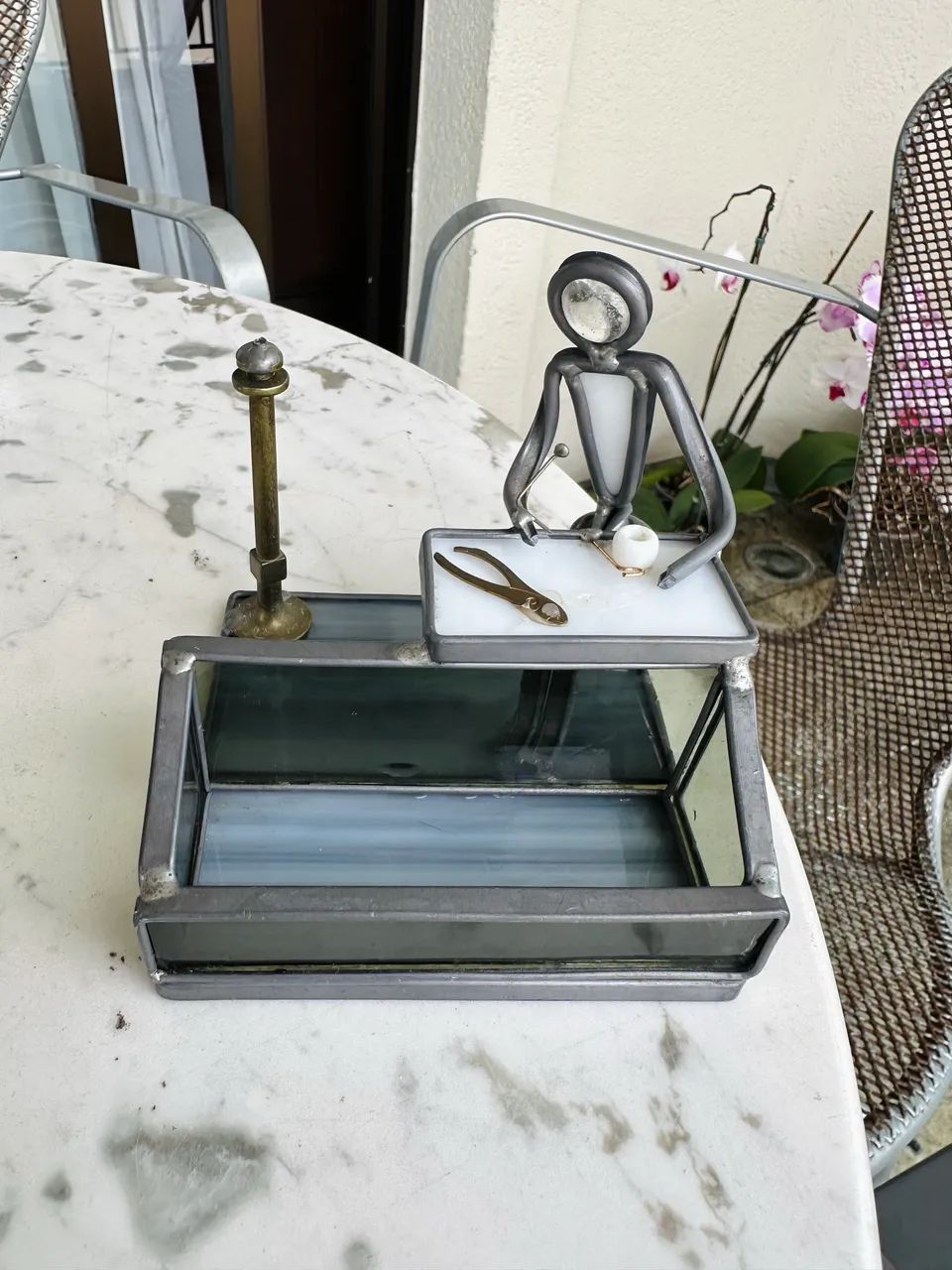 porta-cartões e organizador dentista