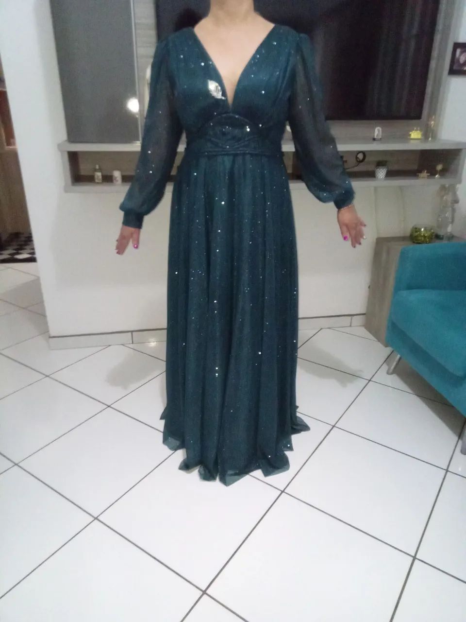 Lindíssimo vestido para festas e ocasiões. - Foto 5