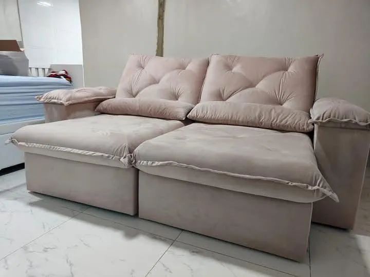 Sofá retrátil 2.30m  e Reclinável Luxuoso em promoção 