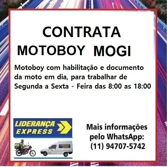 Motoboy para CAJAMAR