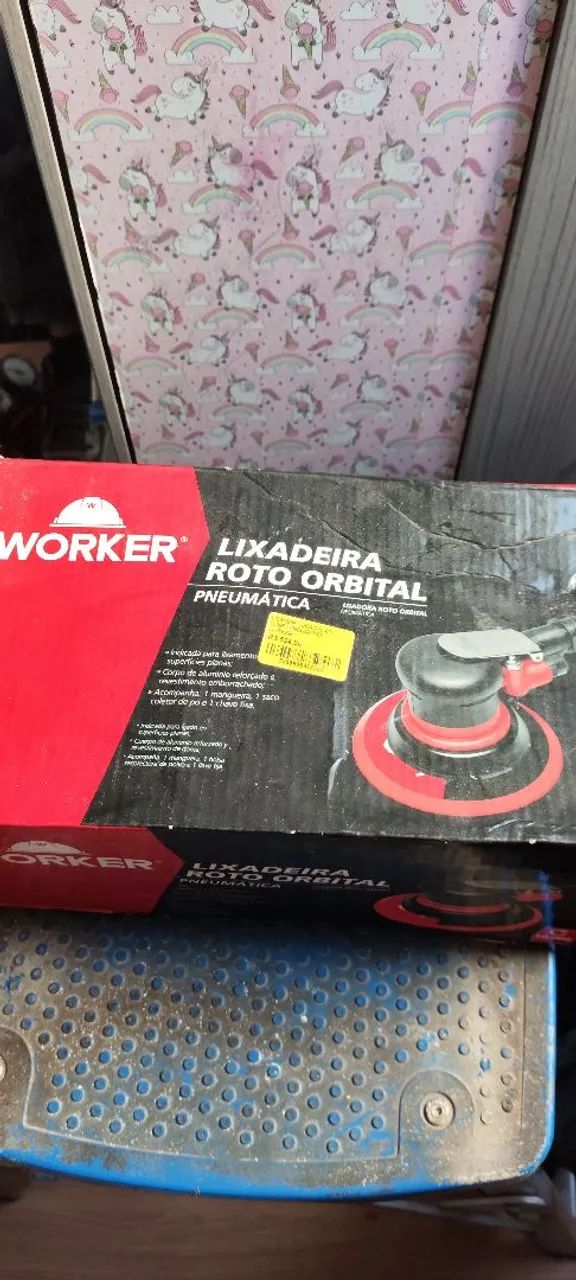 Lixadeira Roto Orbital Pneumática Worker
