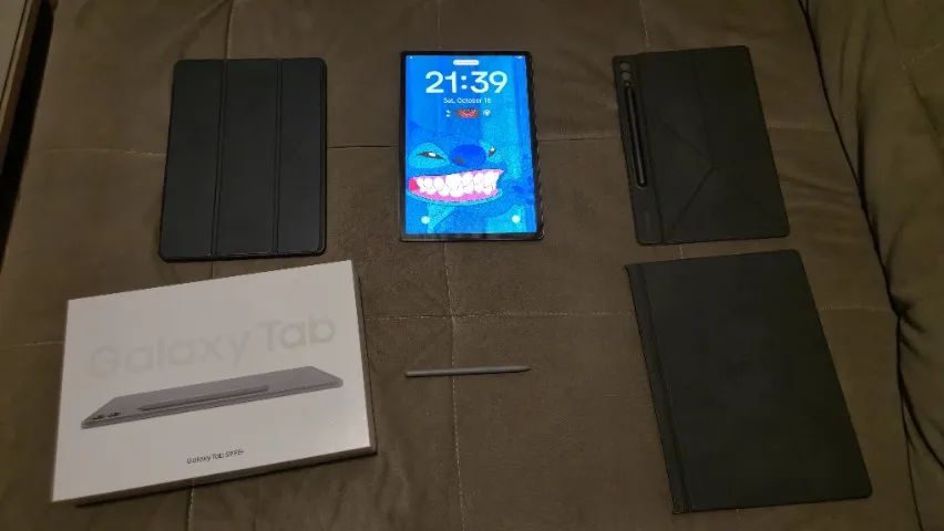 Samsung Galaxy Tab S9 FE Plus 128GB - Com capa e ponta extra
