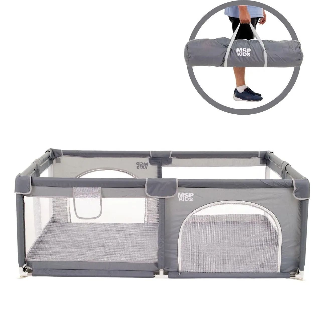 Cercadinho Tela de Proteção Bebe MSP KIDS SEMINOVO