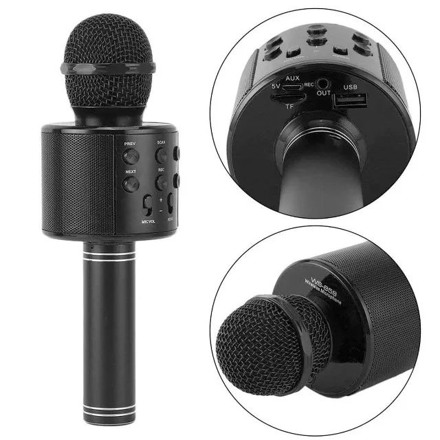 Microfone karaokê Usb sem fio Bluetooth Canta Criança - Foto 2