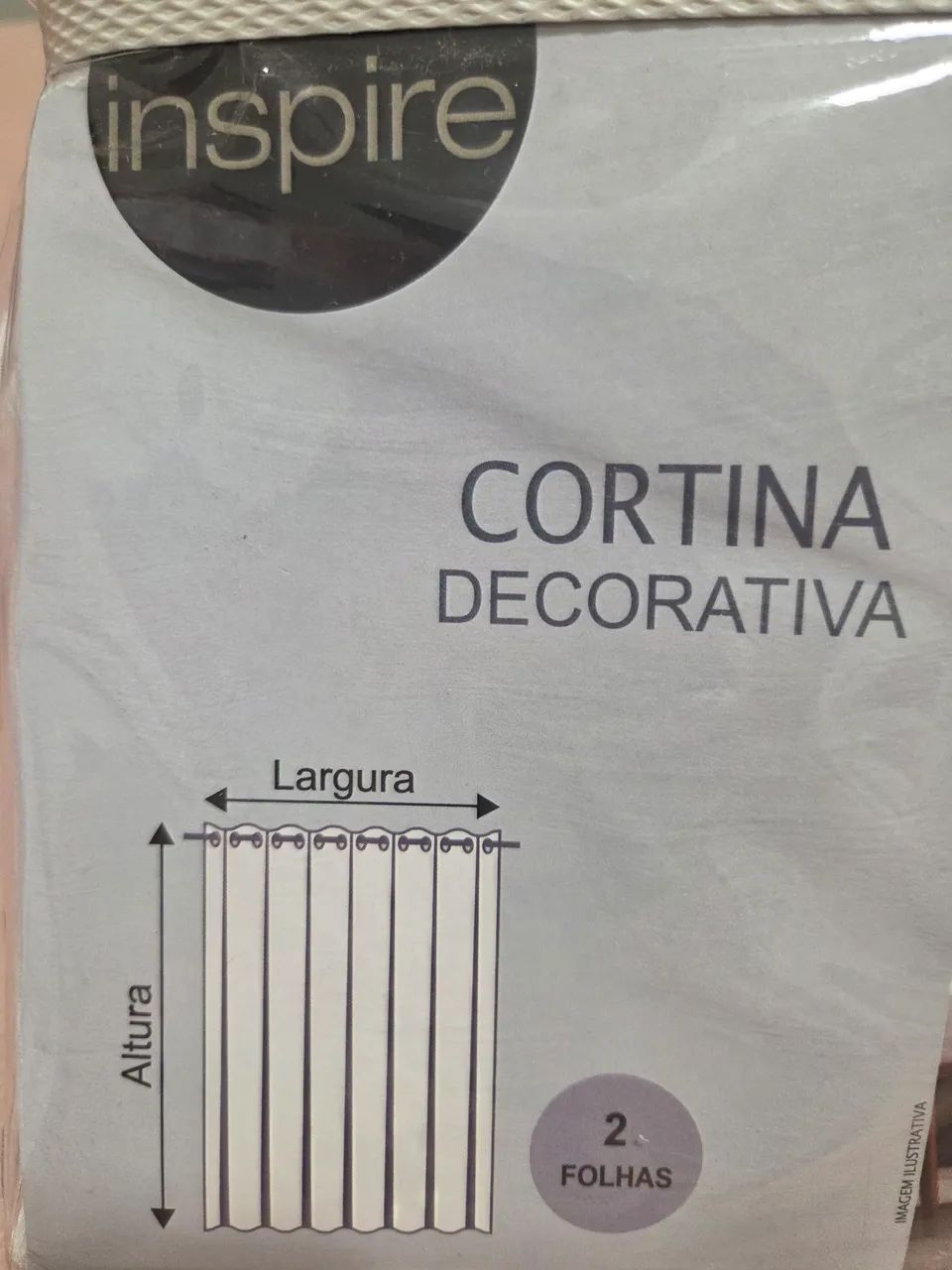 Cortina Decorativa Nova - Duas folhas - Foto 2