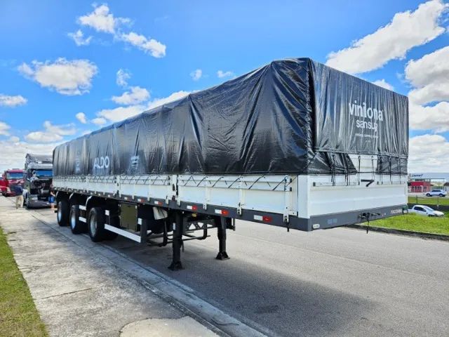 Carreta Graneleira Facchini Vanderleia Ano 22 14x 1.70mts chapa, roda disco, pneus usados