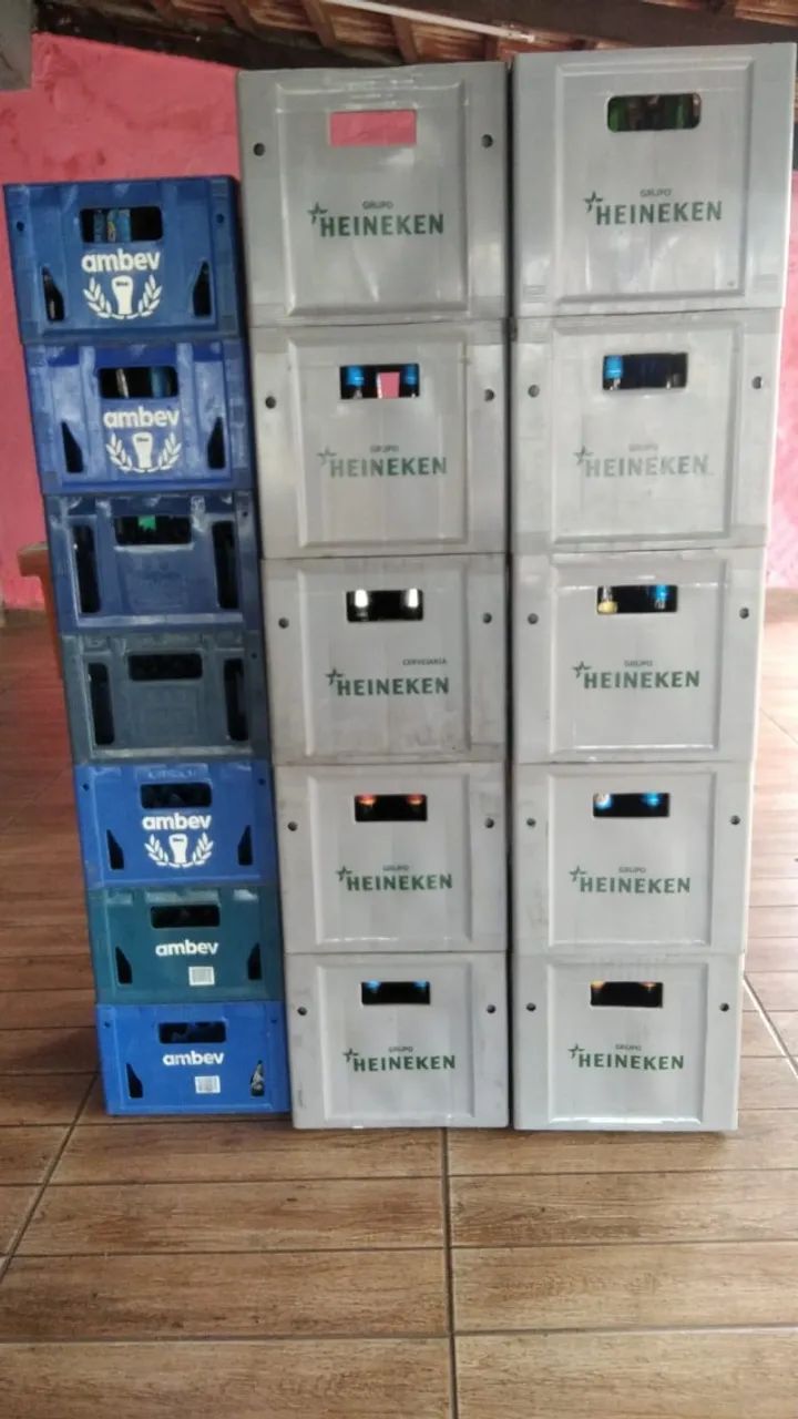 Engradados de cerveja