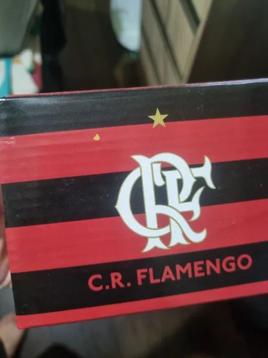 kit oficial do flamengo - com caneca e chaveiro