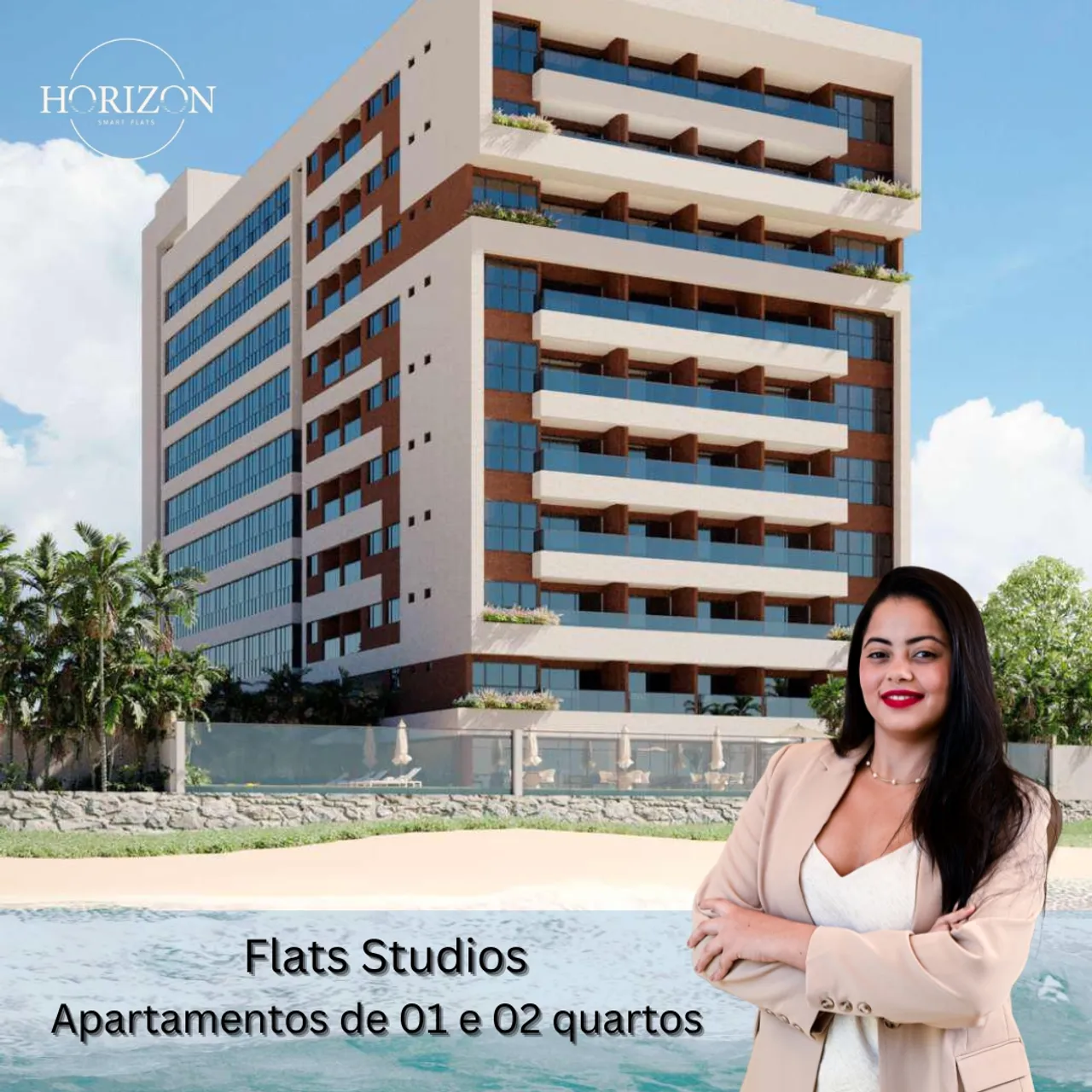 Excelentes Flats Studios com Lazer à Beira Mar de São José da Coroa Grande