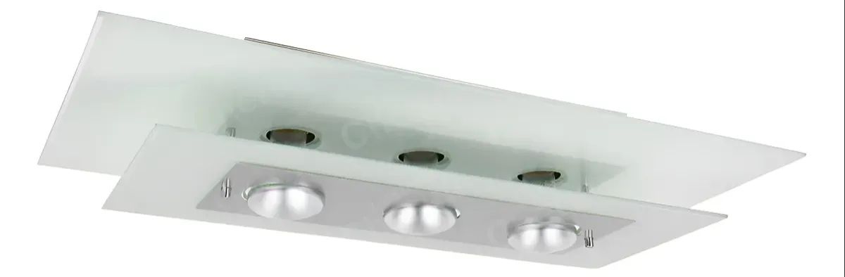 Lustre Sala Quarto Cozinha Branco Para 3 Lampadas 110v/220v (bivolt) Branco