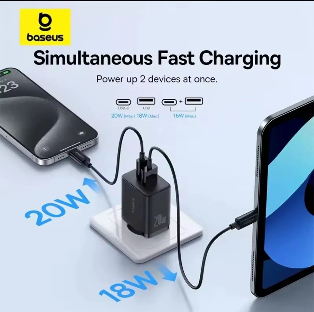 Carregador Baseus Cube 20W Fast Charging - Foto 4
