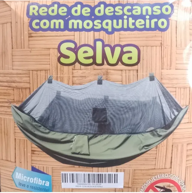 REDE DE DESCANSO COM MOSQUITEIRO SELVA