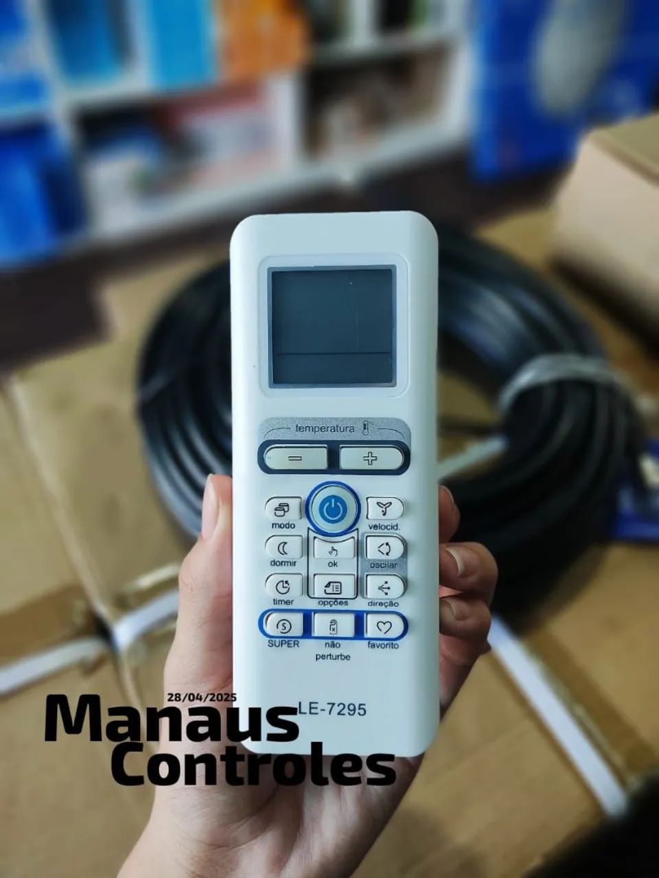 Controle Ar Condicionado Springer Midea LE-7295