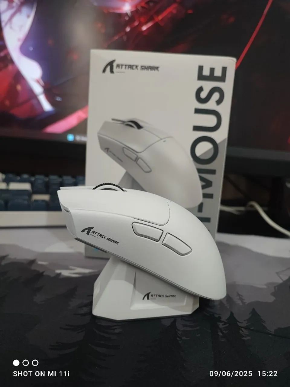 Mouse Gamer Attack Shark x11
