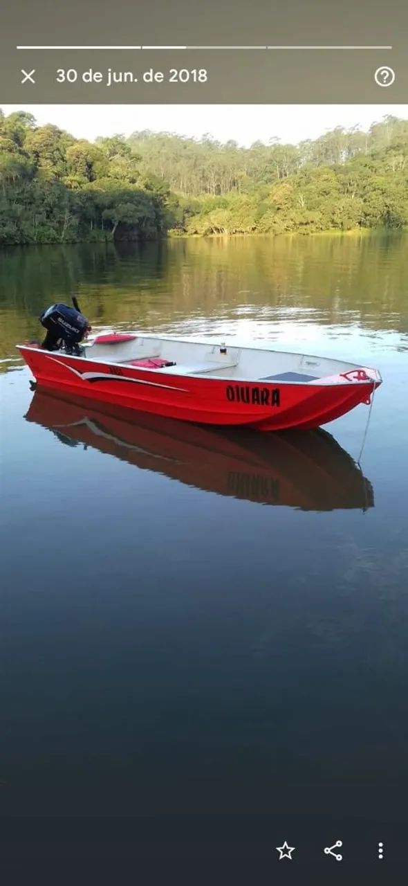 Barco de alumínio maresias seme chata de quatro metros  - Foto 7