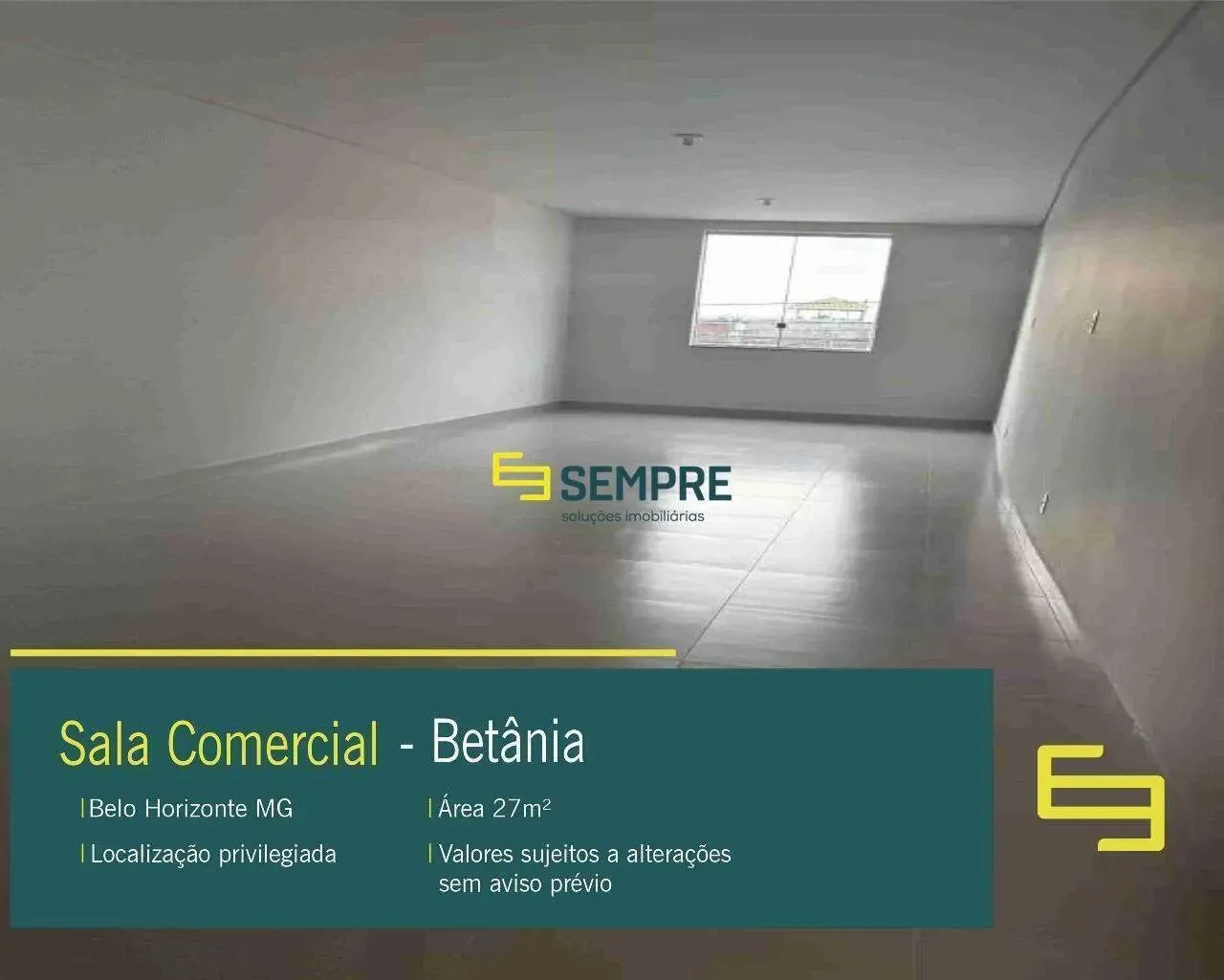 Sala comercial para alugar no bairro Betânia em BH