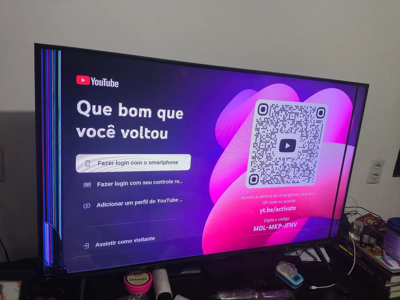 Tv Samsung 43 polegadas com defeito