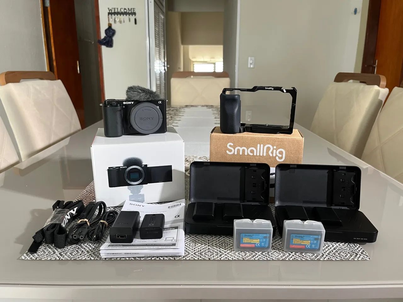 Sony ZV-E10 corpo + acessórios