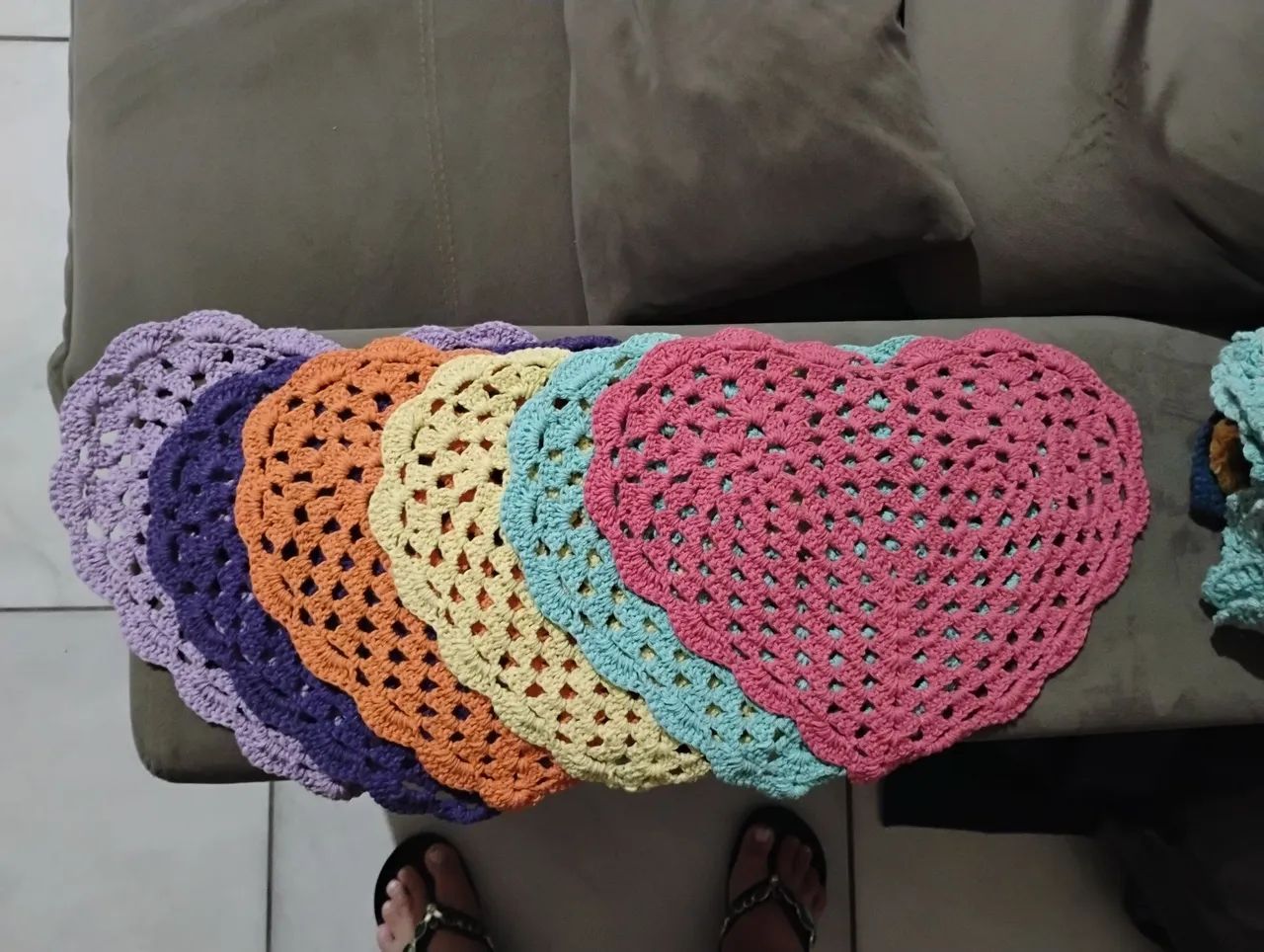 Jogo de sousplat 6 peças