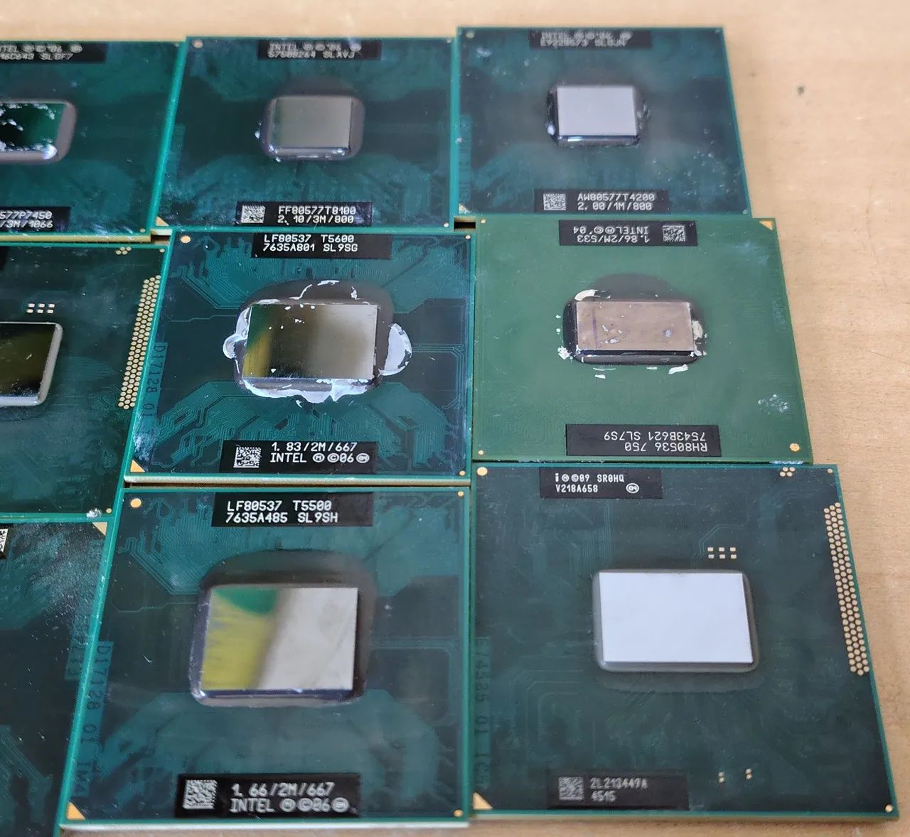 Lote de Processadores Para Notebooks  Intel Core 2 Duo, Pentium e Celeron - Foto 2
