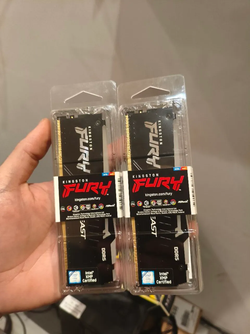 Memória RAM Kingston Fury Beast DDR5 5200mhz RGB 32Gb 2x16Gb