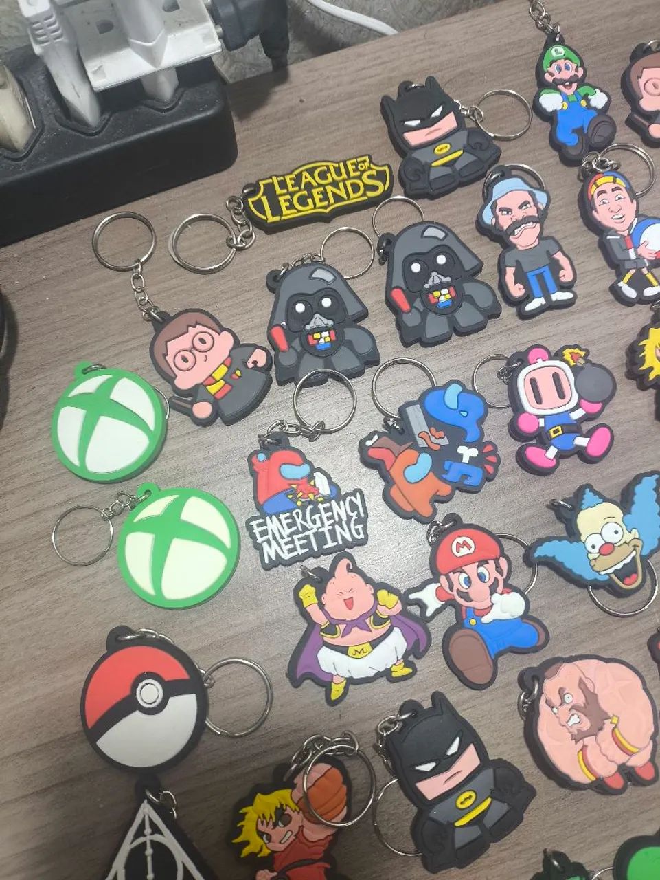 Lote de chaveiros geek, desenho animado, games - Foto 5