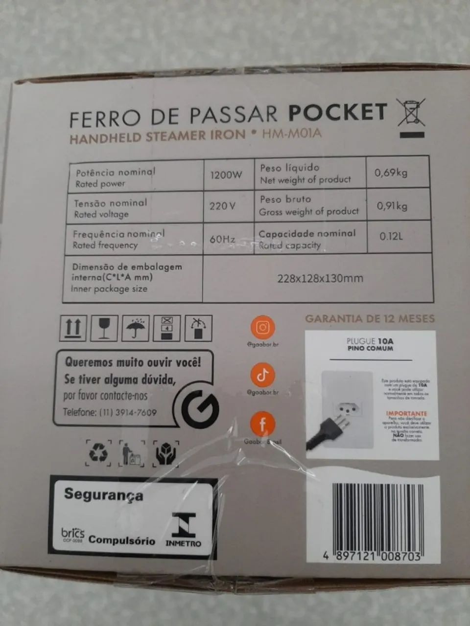 Ferro de Passar Pocket - 220v - Foto 4