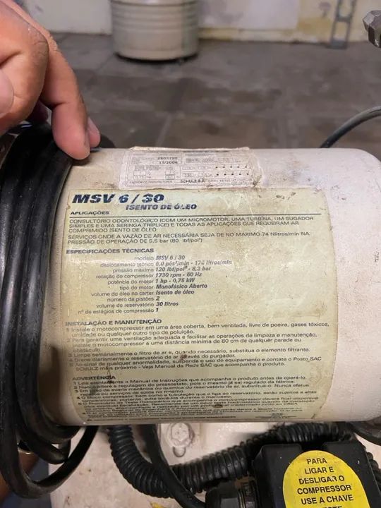Compressor de ar pra uso geral - Foto 3