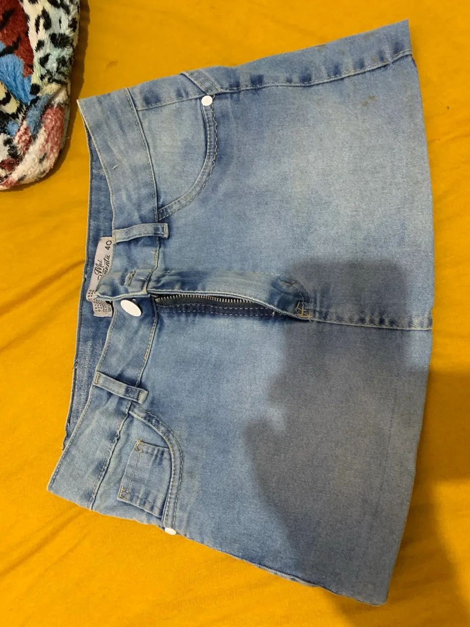 Mini saia jeans