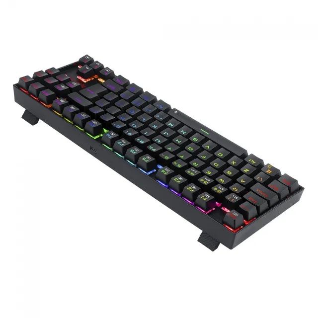Teclado Mecânico 80% Redragon Kumara Pro Black RGB Switch Black Tri-Mode BT.2.4GHz- WZetta - Foto 6