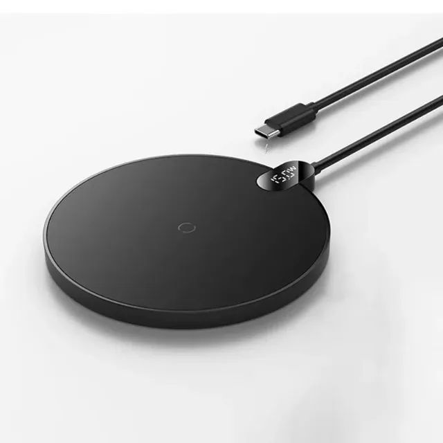 Baseus Digital LED Display Gen 2 Wireless Charger 15W Para iPHONE Samsung - Foto 2