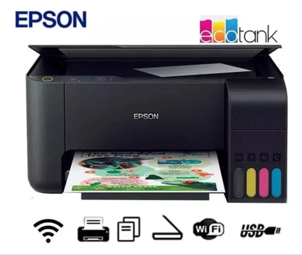 Impressora Epson EcoTank L3250 - Wi-Fi - Impressão, cópia e digitalização