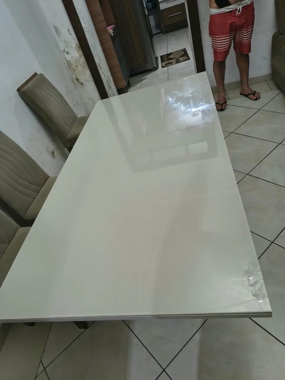 Vendo mesa de jantar com cadeiras  - Foto 3