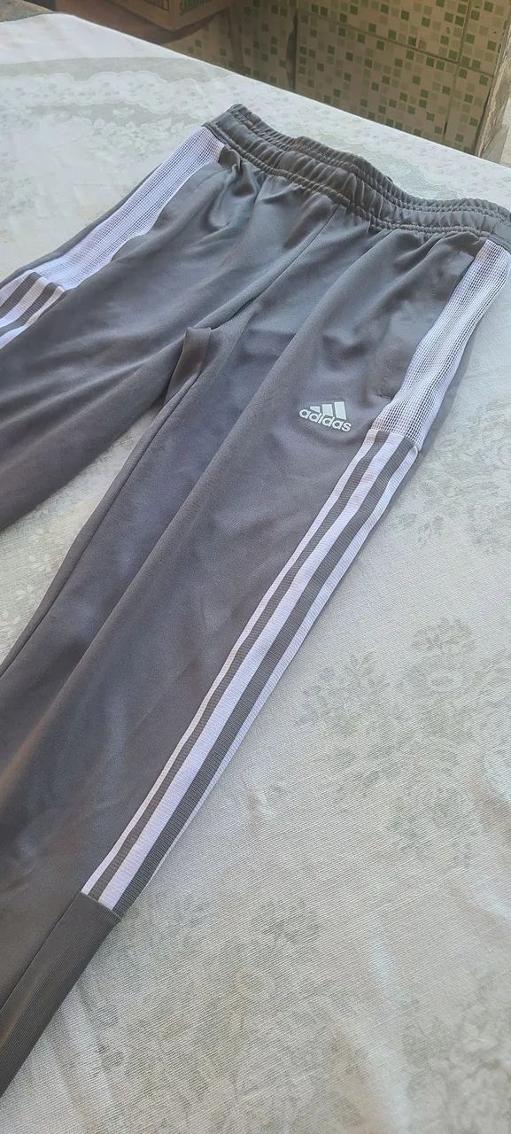 CAL ÇA ADIDAS CINZA INFANTIL  - Foto 2