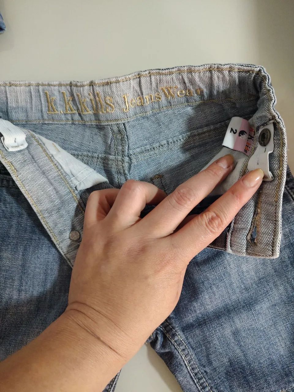 Bermudas infantis jeans. Preço de cada - Foto 2