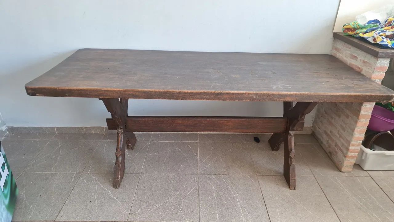 Lindíssima mesa de madeira MACIÇA 2.300$$ - Foto 3