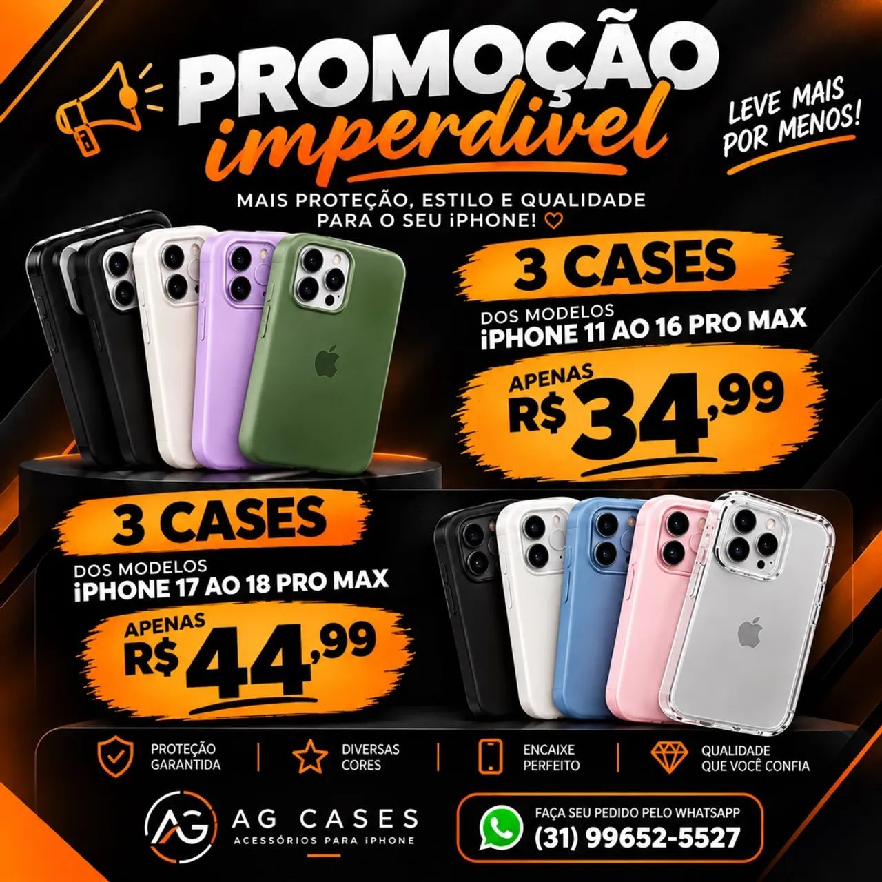 Cases de silicone iPhone 